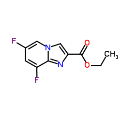 ethyl 6,8-difluoroH-imidazo[1,2-a]pyridine-2-carboxylate结构式