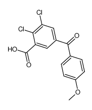 2,3-dichloro-5-(4-methoxybenzoyl)-benzoic acid结构式