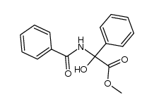 2-(Benzoylamino)-2-hydroxy-2-phenylessigsaeure-methylester Structure