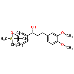 (R)-1-(3-((tert-butyldimethylsilyl)oxy)phenyl)-3-(3,4-dimethoxyphenyl)propan-1-ol结构式