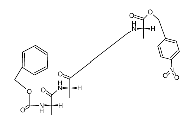 (-)-N-Cbz-L-alanyl-L-alanyl-PNB-L-alanate Structure