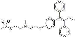甲烷硫代磺酸 S-[2-[[2-[4-(1,2-二苯基-1-丁烯-1-基)苯氧基]乙基]甲基氨基]乙基]酯结构式