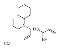 N,N-bis(prop-2-enyl)cyclohexanamine,prop-2-enamide,hydrochloride Structure