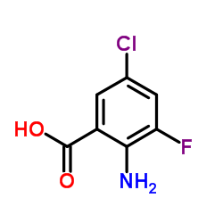 2-Amino-5-chloro-3-fluorobenzoic acid structure