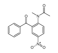 2-N,N-甲基乙酰基氨基-5-硝基二苯甲酮结构式