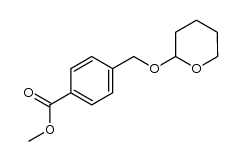methyl 4-[(tetrahydropyran-2-yloxy)methyl]benzoate结构式