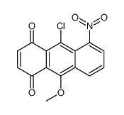 10-chloro-9-methoxy-5-nitroanthracene-1,4-dione结构式
