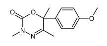 6-(4-methoxyphenyl)-3,5,6-trimethyl-1,3,4-oxadiazin-2-one Structure