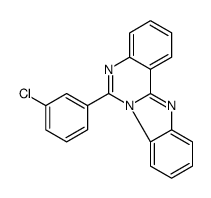 6-(3-chlorophenyl)benzimidazolo[1,2-c]quinazoline结构式