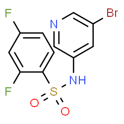 N-(5-bromopyridin-3-yl)-2,4-difluorobenzenesulfonamide Structure