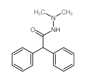 Benzeneacetic acid, a-phenyl-, 2,2-dimethylhydrazide Structure