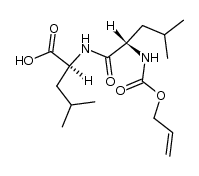 N-(N-allyloxycarbonyl-L-leucyl)-L-leucine结构式