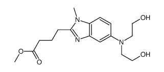 5-[双(2-羟基乙基)氨基]-1-甲基-1H-苯并咪唑-2-丁酸甲酯结构式