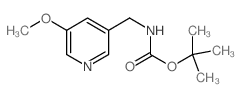 (5-甲氧基吡啶-3-基)甲基氨基甲酸叔丁酯结构式