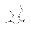 1,2,3-trimethyl-5-methylsulfanyl-1,3-dihydro-1,2,4-triazol-1-ium Structure