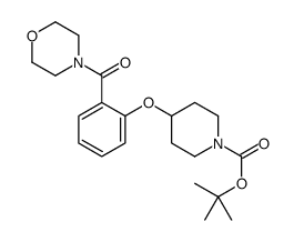 4-[2-(Morpholine-4-carbonyl)-phenoxy]-piperidine-1-carboxylic acid tert-butyl ester picture