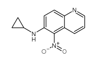 6-(环丙基氨基)-5-硝基喹啉结构式