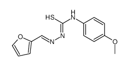 1-[(E)-furan-2-ylmethylideneamino]-3-(4-methoxyphenyl)thiourea结构式