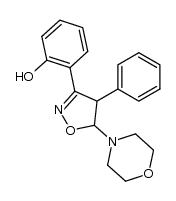 2-(5-morpholino-4-phenyl-4,5-dihydroisoxazol-3-yl)phenol Structure