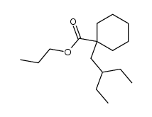 1-(2-ethyl-butyl)-cyclohexanecarboxylic acid n-propyl ester结构式