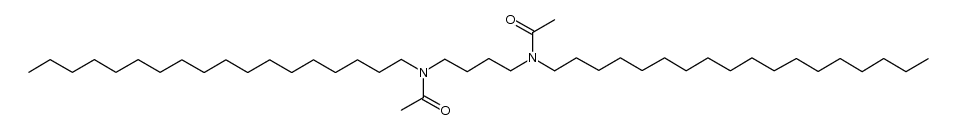 N,N'-(butane-1,4-diyl)bis(N-octadecylacetamide) Structure