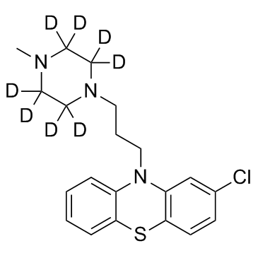 普鲁氯嗪-D8结构式