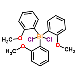 Dichloro[tris(2-methoxyphenyl)]-λ5-bismuthane structure