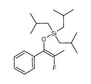 triisobutyl[[2-fluoro-(1E)-1-phenyl-1-propenyl]oxy]silane Structure