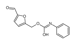 (5-formylfuran-2-yl)methyl N-phenylcarbamate Structure