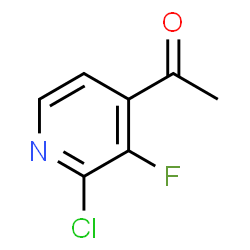1-(2-Chloro-3-fluoropyridin-4-yl)ethanone structure