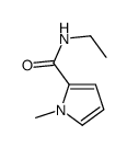 N-乙基-1-甲基吡咯-2-羧酰胺结构式