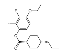 2,3-difluoro-4-ethoxyphenyl trans-4-propylcyclohexanoate Structure