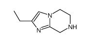 2-ETHYL-5,6,7,8-TETRAHYDRO-IMIDAZO[1,2-A]PYRAZINE结构式