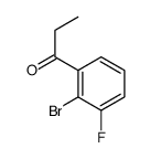 1-(2-Bromo-3-fluorophenyl)propan-1-one Structure