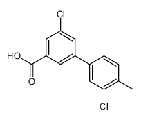 3-chloro-5-(3-chloro-4-methylphenyl)benzoic acid Structure