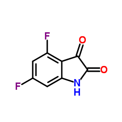 4,6-Difluoro-1H-indole-2,3-dione Structure