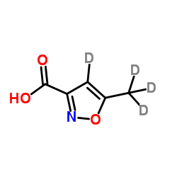 5-甲基异恶唑-3-羧酸-d4酸结构式