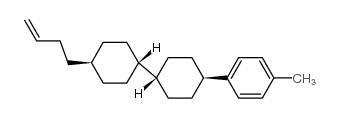 反,反-4'-(3-丁烯基)-4-(对甲苯基)双环己烷结构式