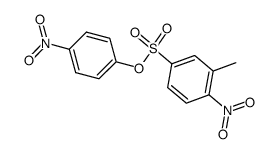 4-nitrophenyl 3-methyl-4-nitrobenzenesulfonate结构式