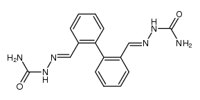 biphenyl-2,2'-dicarbaldehyde-disemicarbazone结构式