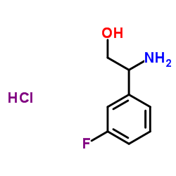 2-Amino-2-(3-fluorophenyl)ethanol hydrochloride (1:1) Structure