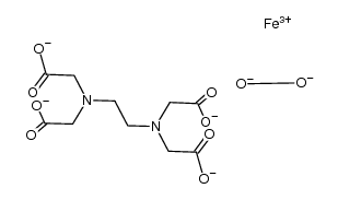 monoiron(III) mono(2,2',2'',2'''-(ethane-1,2-diylbis(azanetriyl))tetraacetate) monoperoxide Structure