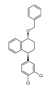 (1S,4S)-1-(benzyloxy)-4-(3,4-dichlorophenyl)-1,2,3,4-tetrahydronaphthalene Structure