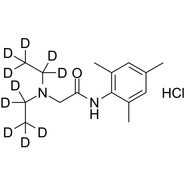 Trimecaine-d10 hydrochloride Structure