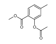 Benzoic acid, 2-(acetyloxy)-4-Methyl-, Methyl ester结构式