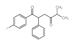 1-(4-氟苯基)-5-甲基-2-苯基-1,4-己二酮结构式