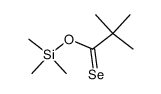 O-trimethylsilyl 1,1-dimethylethanecarboselenoate结构式