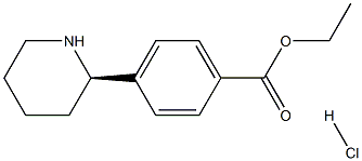 ethyl (R)-4-(piperidin-2-yl)benzoate hydrochloride结构式
