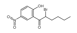 2-bromo-1-(2-hydroxy-5-nitrophenyl)hexan-1-one Structure