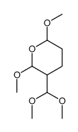 3-(dimethoxymethyl)-2,6-dimethoxyoxane结构式